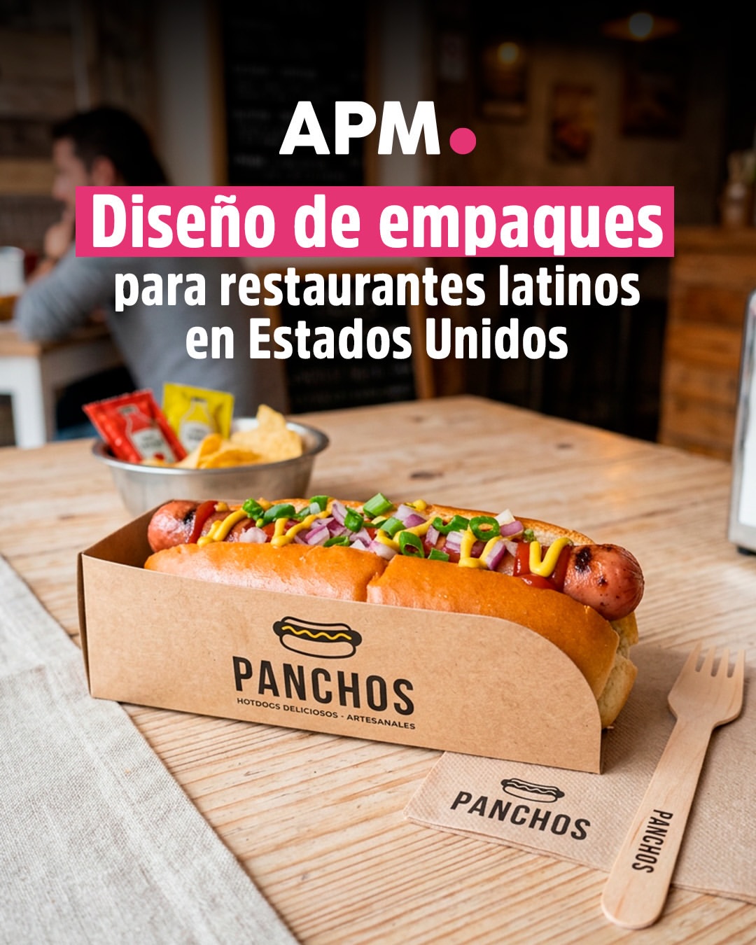Trabajo de branding y empaque para restaurante realizado por Academy Pro Marketing